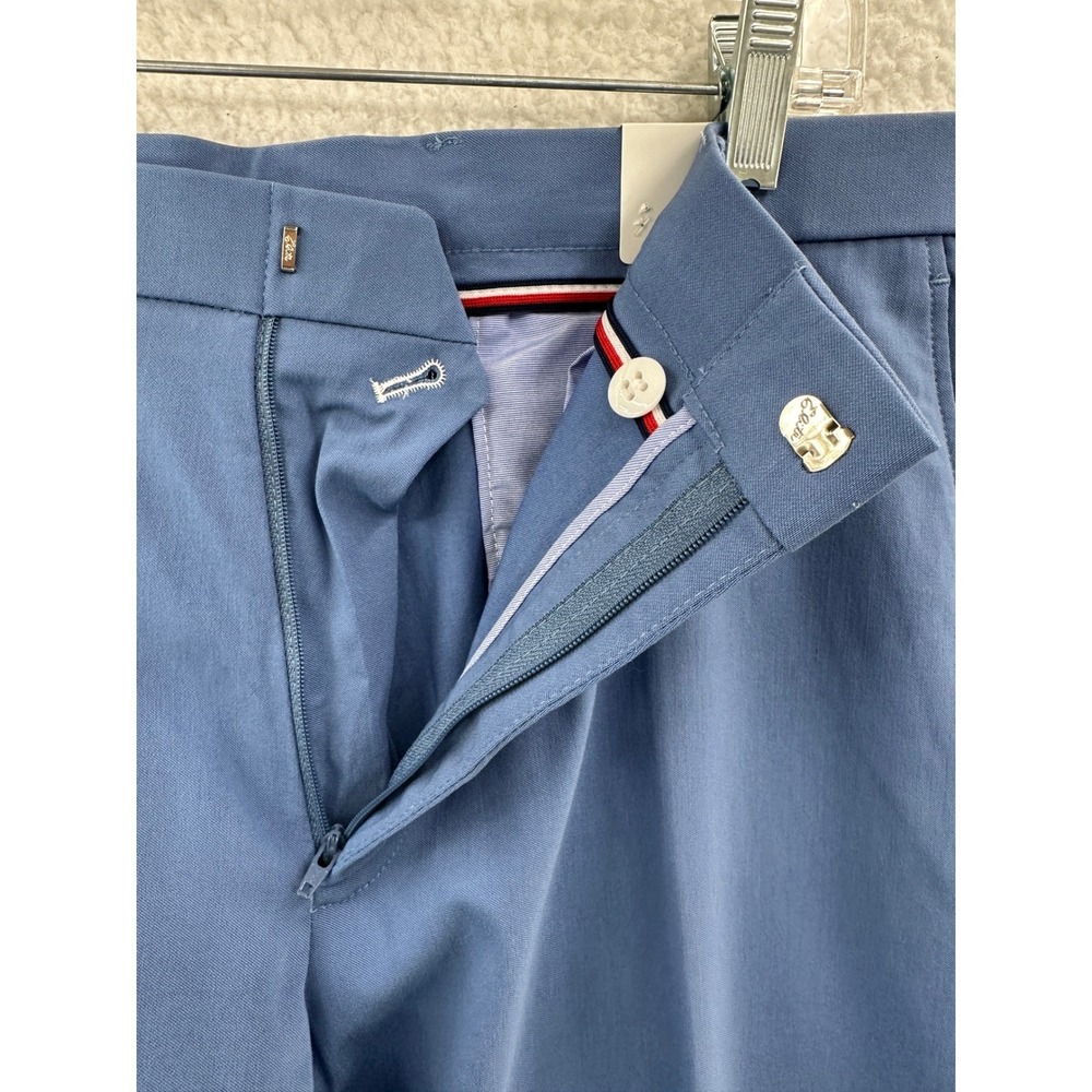 Tommy Hilfiger Mens Tate Blue Thflex Dress Pants 36W X 32L Flat Front - Picture 9 of 15
